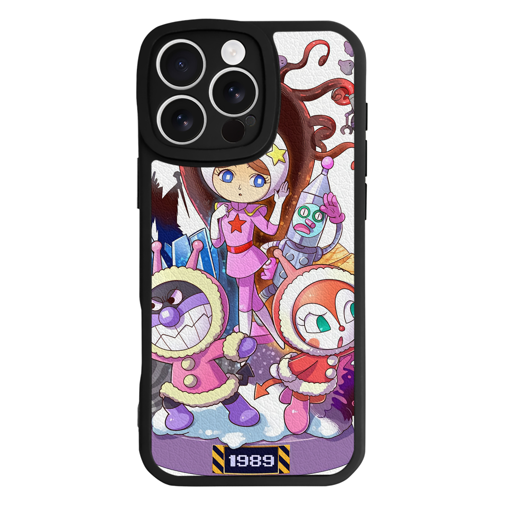 （画像用） アンパンマン Anpanman 【iPhone 16シリーズ対応】シリコンスマホケース（レザー調） 材質：シリコン